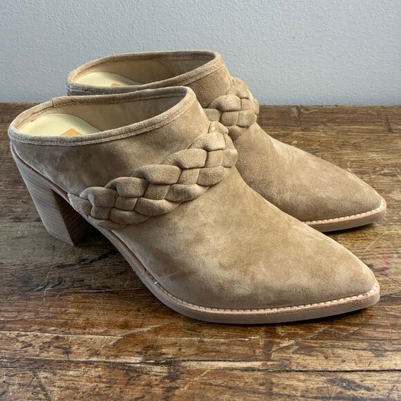 Dolce‎ Vita SERLA Womens Suede Pointed Toe Mules size 8.5 - Picture 1 of 7